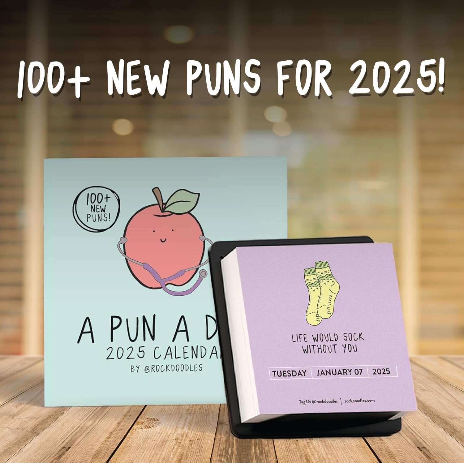 2025 Punny Daily Desk Calendar | Funny Office & Home Day-to-Day Tear-Off Calendar with Dad Jokes & Daily Puns | Perfect for Work Desks, Home Offices, Gifts & Daily Motivation (2025 Planner)