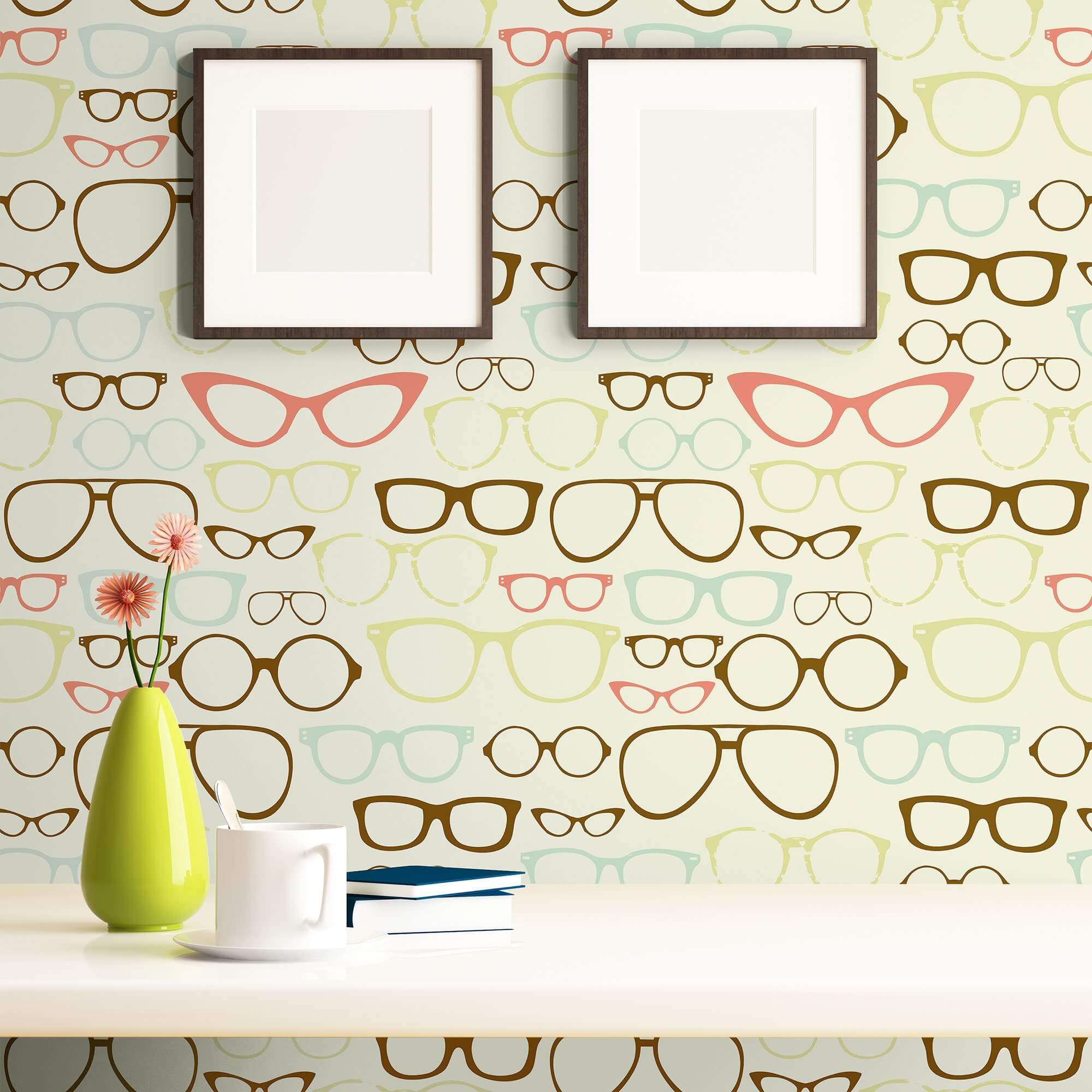 Tan and Beige Retro Peel and Stick Removable Wallpaper - Self-Adhesive Wall Decor for Teens Room, Dorm, Nursery & Home Office - Easy DIY Installation & Damage-Free Removal