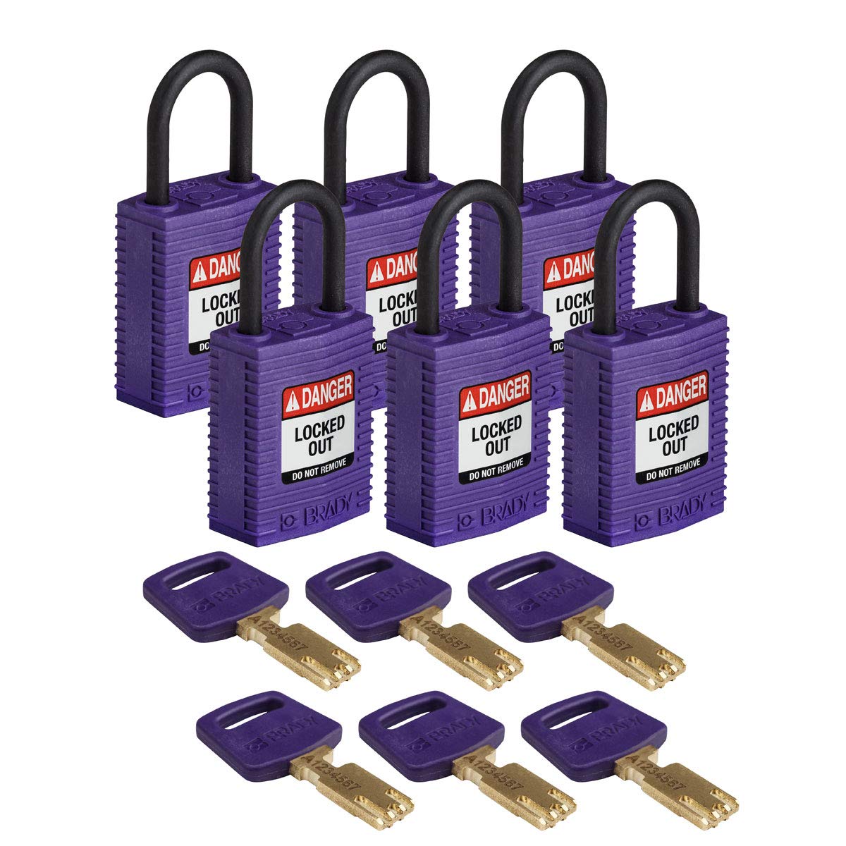 Brady SafeKey Lockout Padlock - 1.0