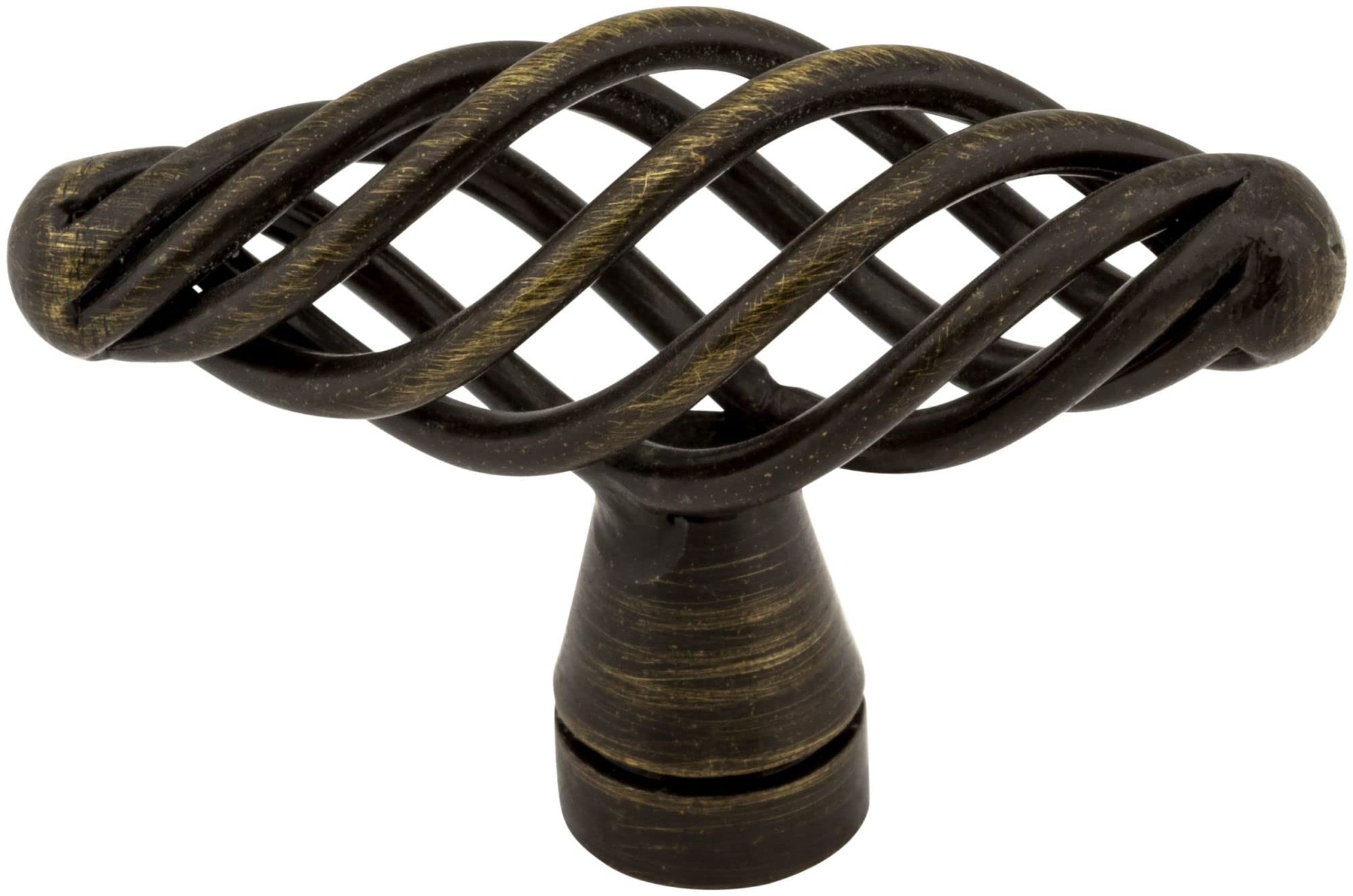 Jeffrey Alexander I350-DBAC Zurich Twisted Iron Cabinet Knob - Vintage Style Hardware for Kitchen Cabinets, Dressers & Furniture Drawers