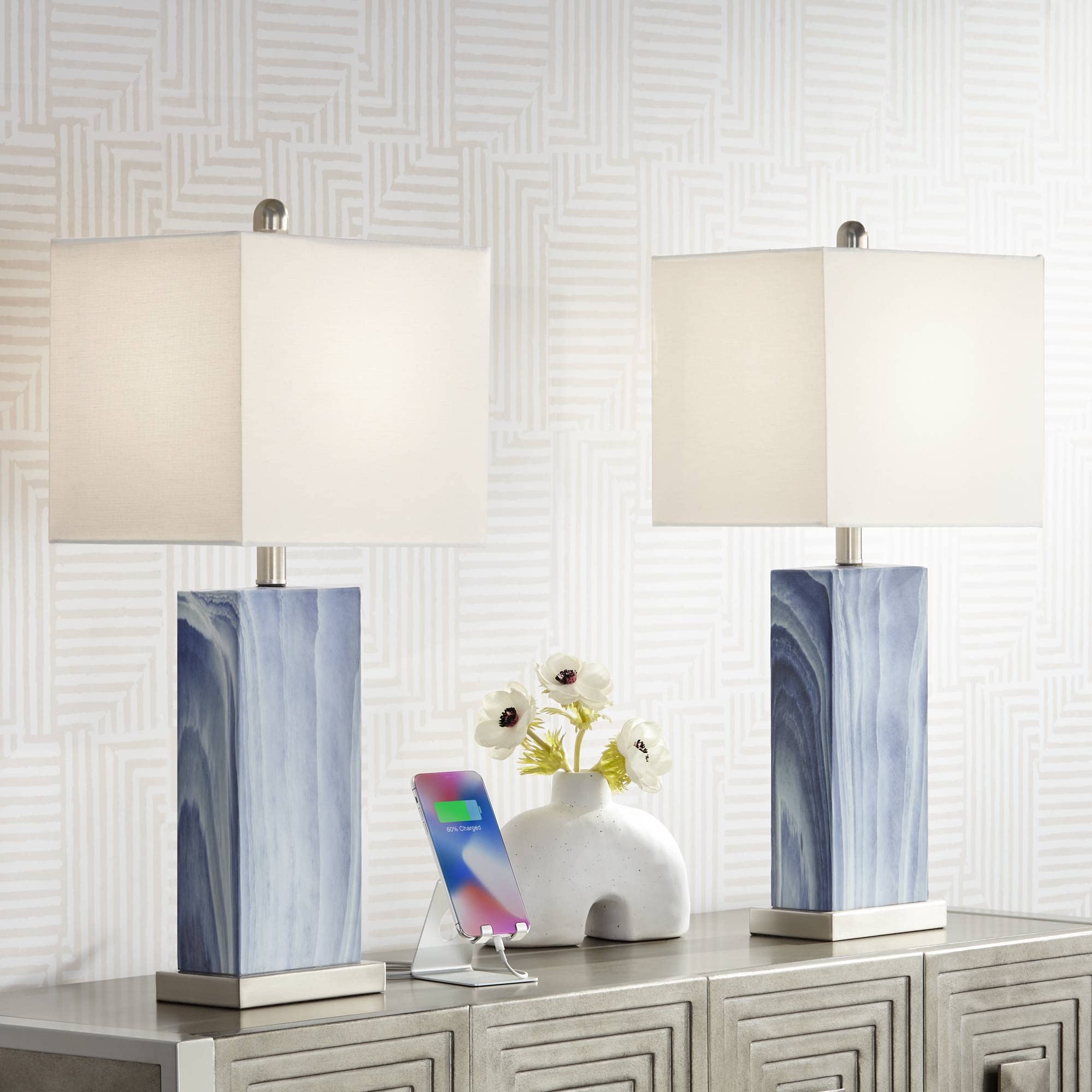 360 Lighting Connie Modern Table Lamps Set of 2 - 25