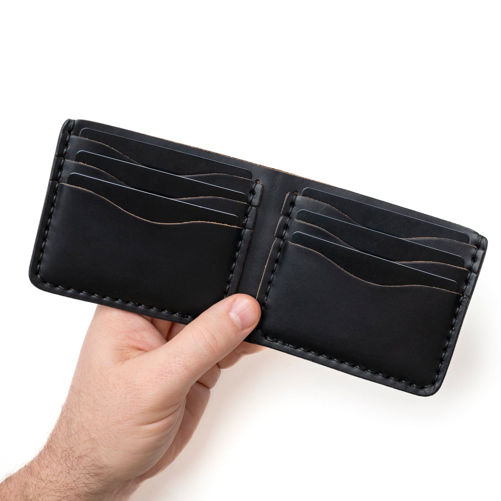 Genuine Leather Bifold Wallet for Men - Slim RFID Blocking Credit Card Holder with ID Window - Perfect for Everyday Use, Travel & Business