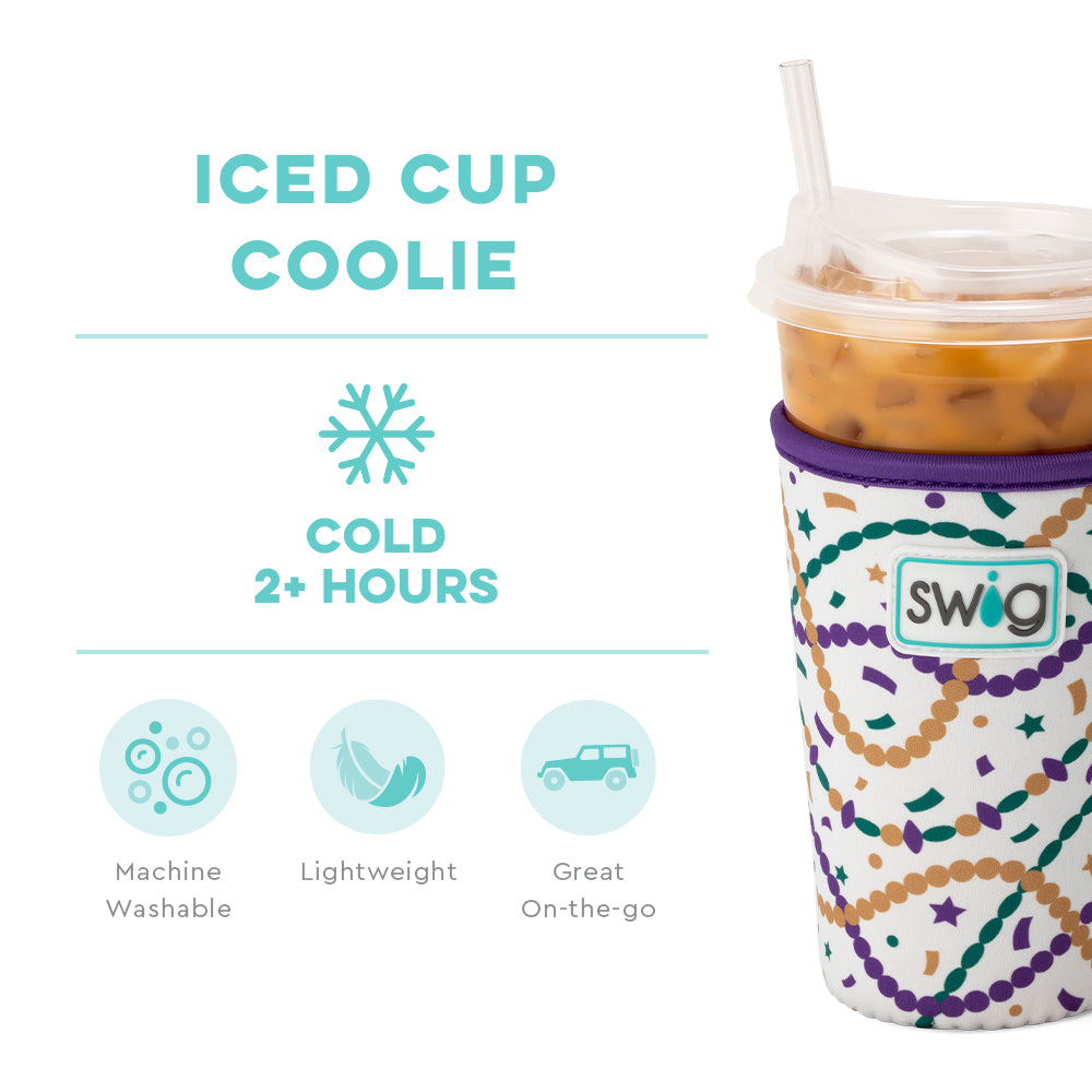 Hey Mister! Medium Iced Cup Coolie - Insulated Sleeve for 16-20oz Coffee Cups, Perfect for Iced Coffee, Bubble Tea & Cold Drinks - Keep Beverages Chilled at Home, Office or On-the-Go