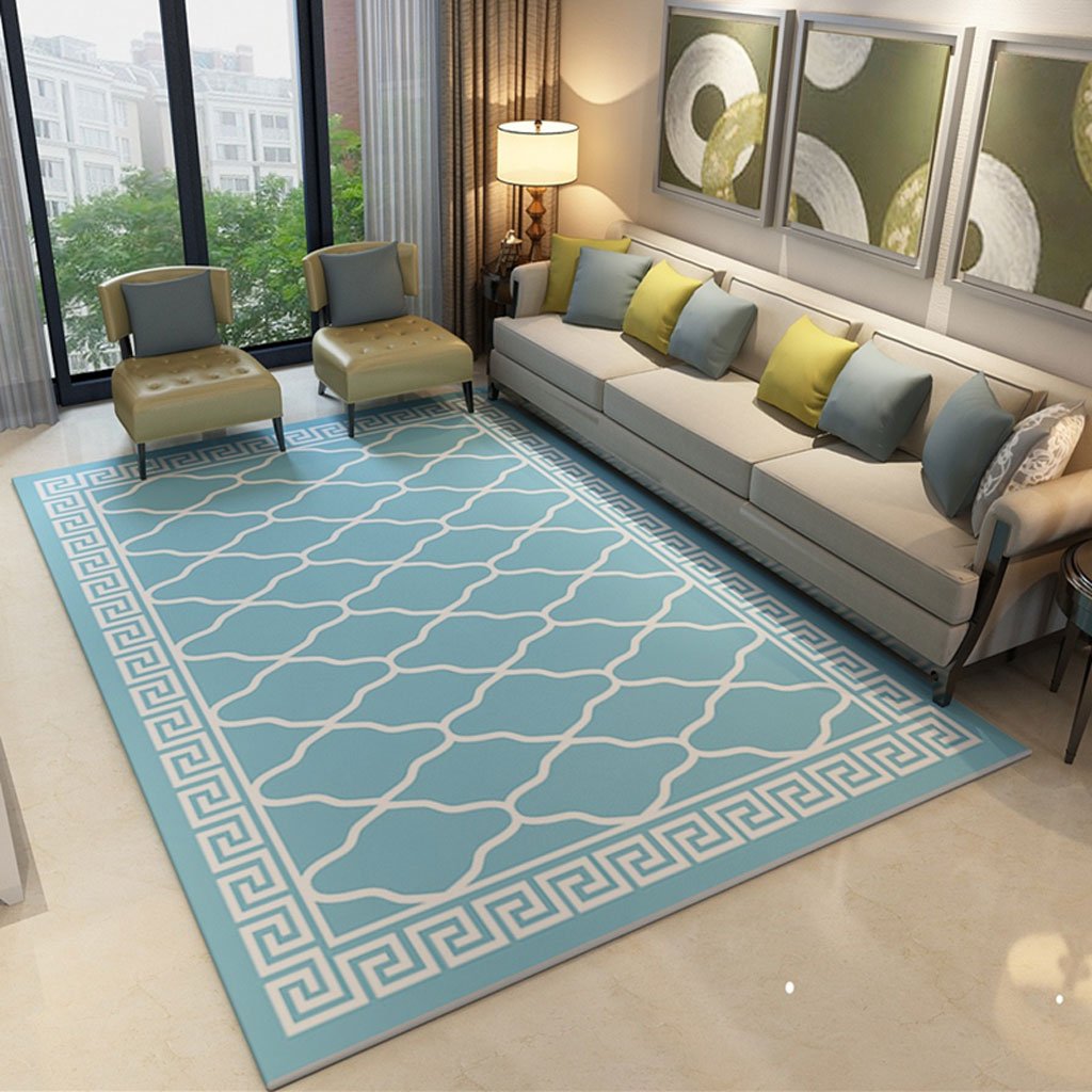 Modern Scandinavian Style Area Rug - Simple & Elegant Non-Slip Floor Mat for Living Room, Bedroom, Study - 160x230cm Soft Home Decor Carpet (Color A) | Perfect for Coffee Table, Bedside & Cozy Spaces