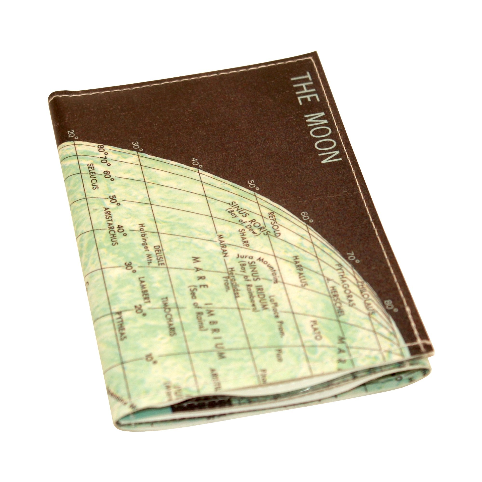 Vintage Maps & Places Tri-Fold Leather Wallet by Jamila Starwater - Perfect for Travel, Gifts & Everyday Use