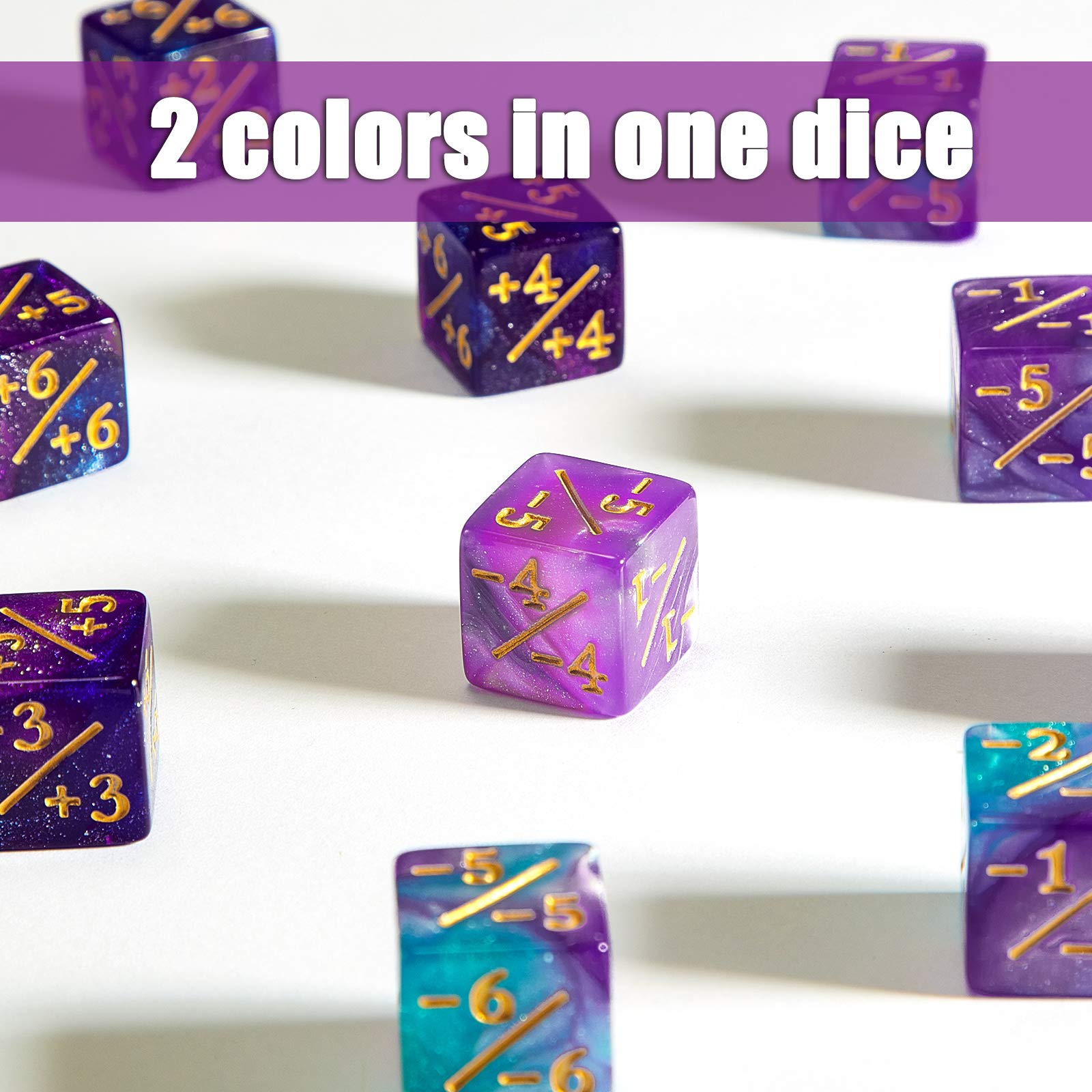 Sumind 24-Piece MTG Dice Counter Set - Magic The Gathering Life & Loyalty Counters, D6 Gaming Dice for MTG, CCG, and Card Game Accessories - Perfect for Tournaments, Game Nights & Collectors