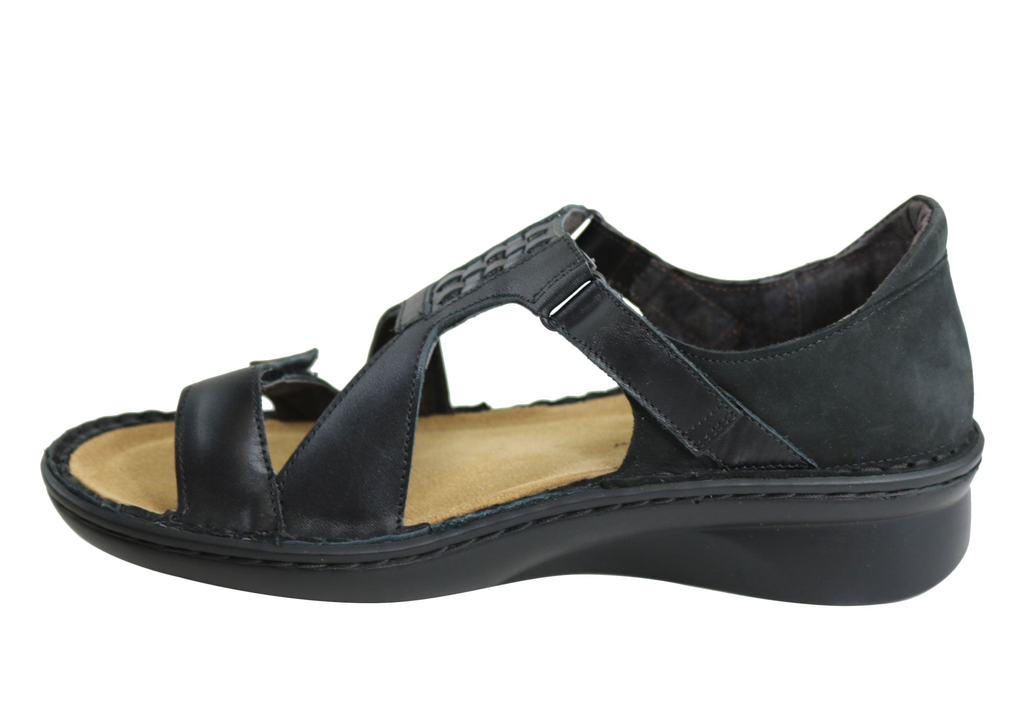 Naot Figaro Women's Leather Comfort Sandals - Wide Fit, Orthotic Friendly - Perfect for Walking, Travel & Casual Wear