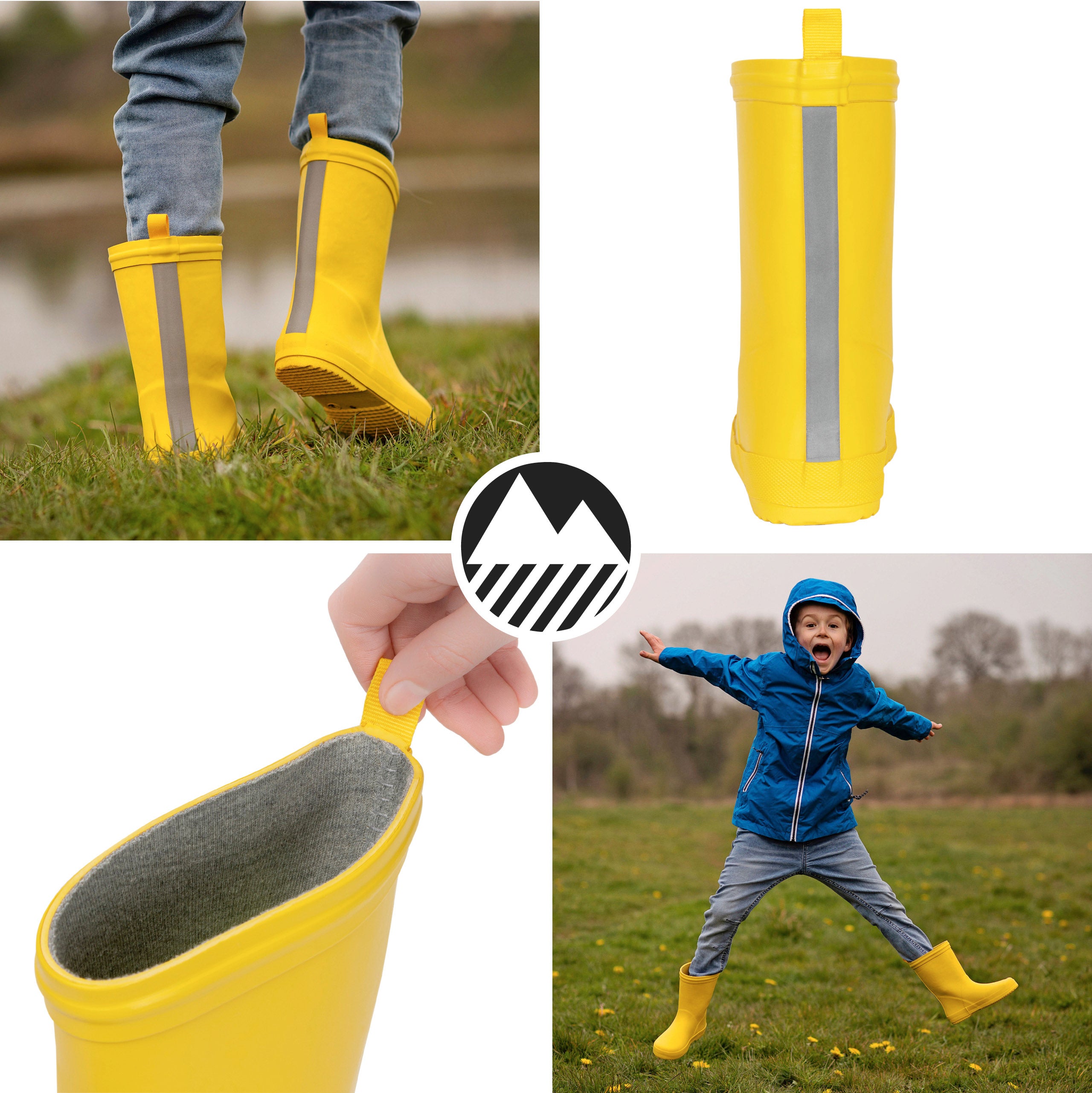 Kids' Waterproof Wellington Boots - Durable Rain Boots for Boys & Girls - Perfect for Outdoor Play, Puddles & Gardening
