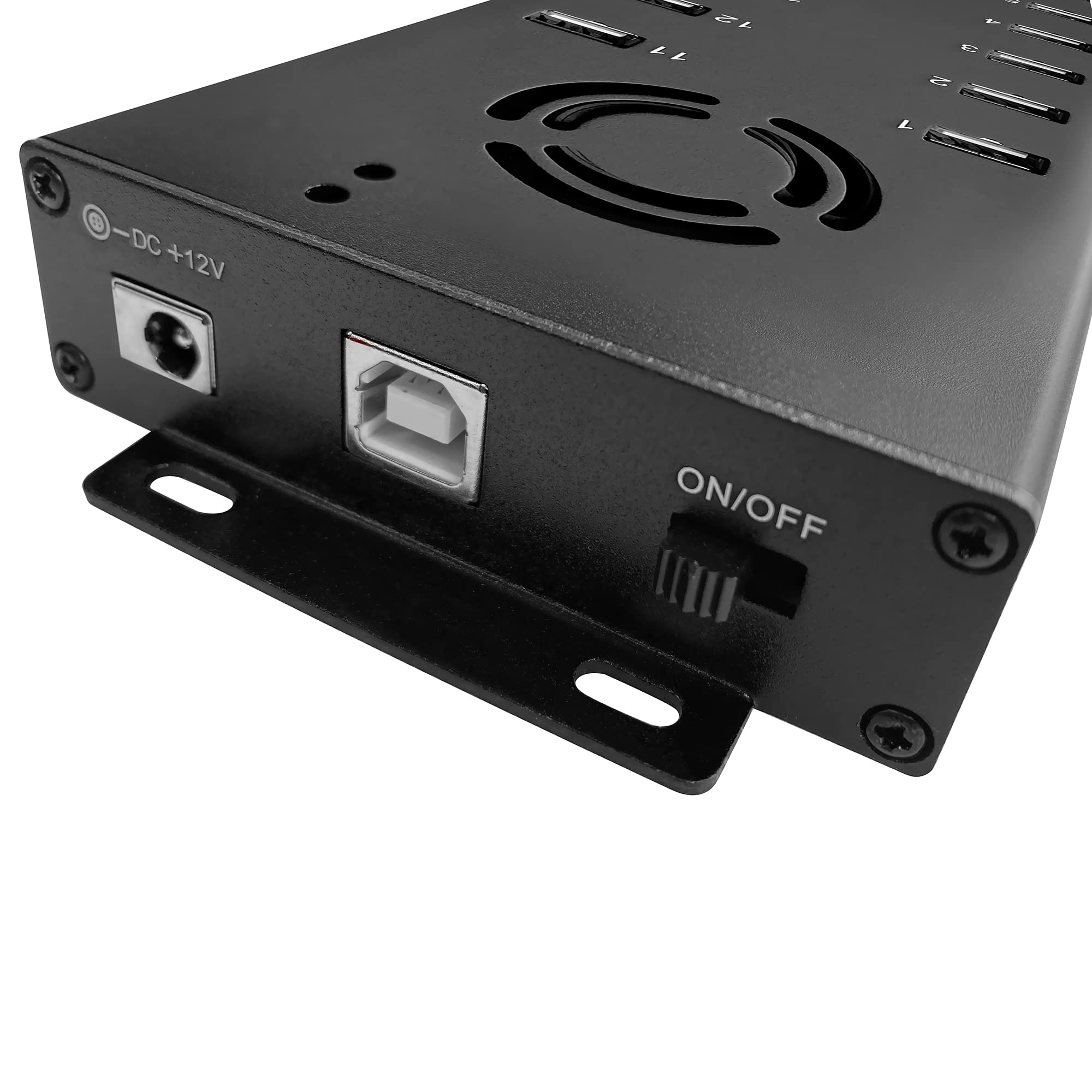 UHPPOTE 20-Port USB 2.0 Hub Charger - Industrial Grade USB Hub with Data Sync & Fast Charging for Office, Home, and Studio Workstations