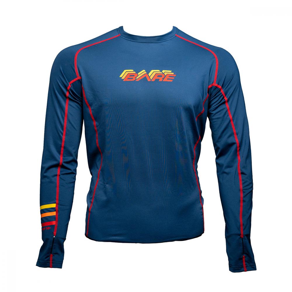Bare 50th Anniversary Men's Rashguard UPF 50+ Sun Protection Swim Shirt for Surfing, Swimming & Water Sports - Lightweight Quick-Dry Performance Shirt