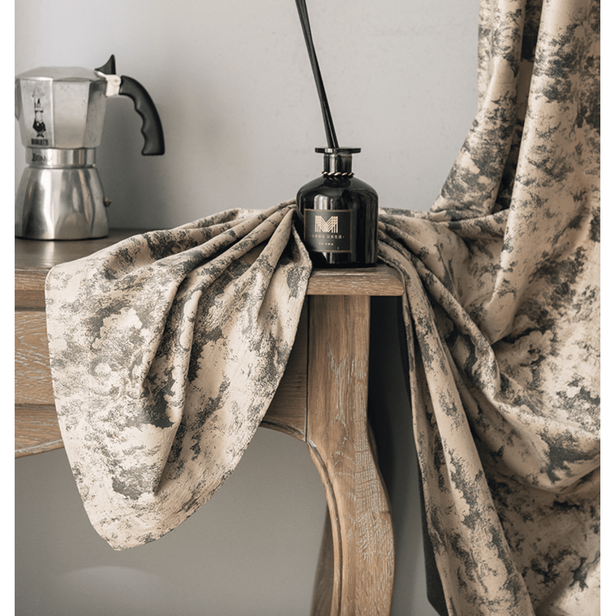 Ethan Modern Luxury Velvet Textured Curtains - Soft Beige Blackout Drapes for Living Room & Bedroom - Premium Thermal Insulated Window Treatments for Home Decor