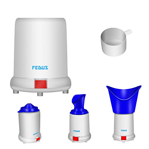 FEDUS Vaporizer Steamer for Kids & Adults - Portable Steam Inhaler for Cold, Cough & Sinus Relief | Facial Steamer for Skin Care & Nasal Congestion | Home & Travel Use for Respiratory Health & Beauty