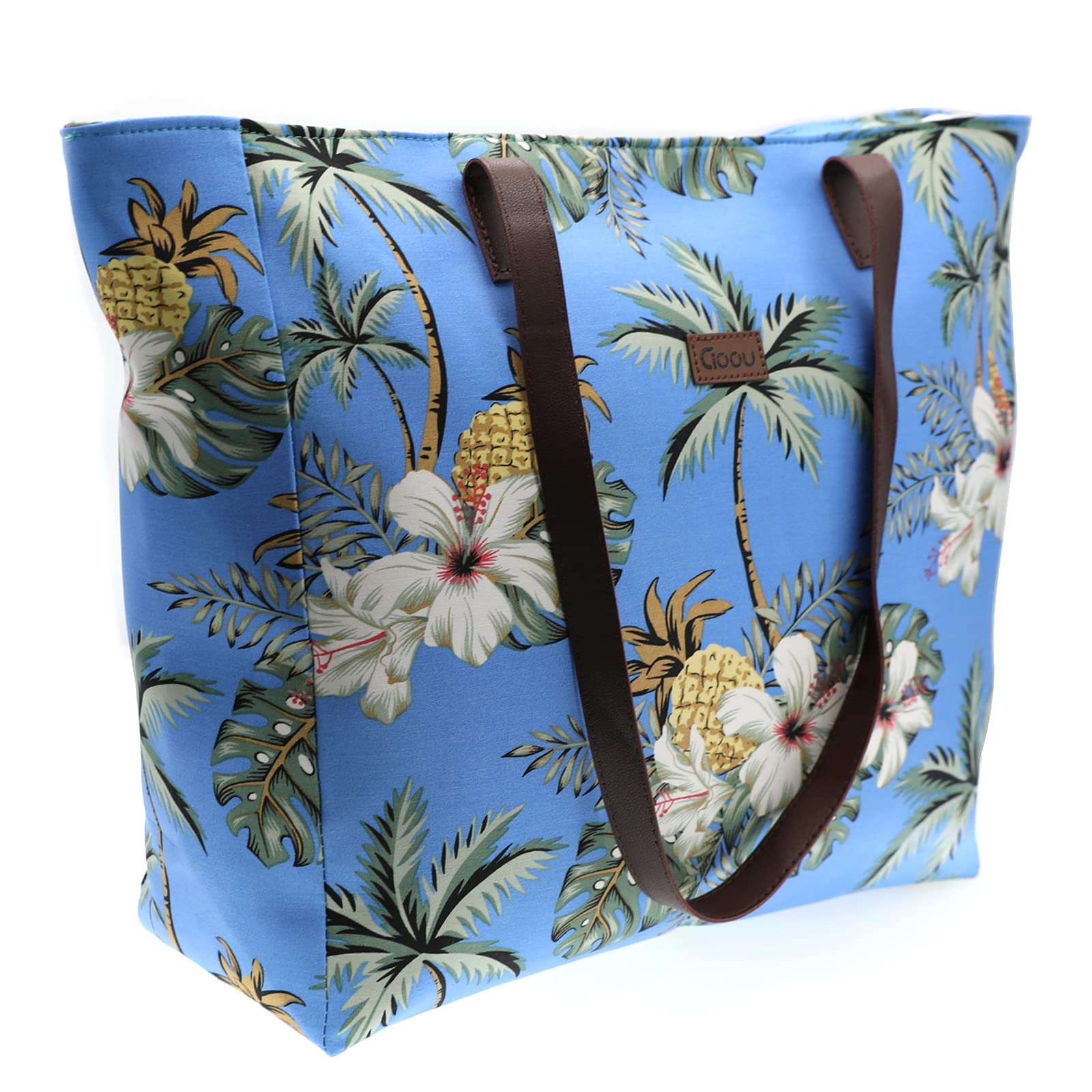 Extra Large Waterproof Beach Bags for Women with Zipper - Stylish Travel Tote for Daily Use, Pool, Vacation & Shopping