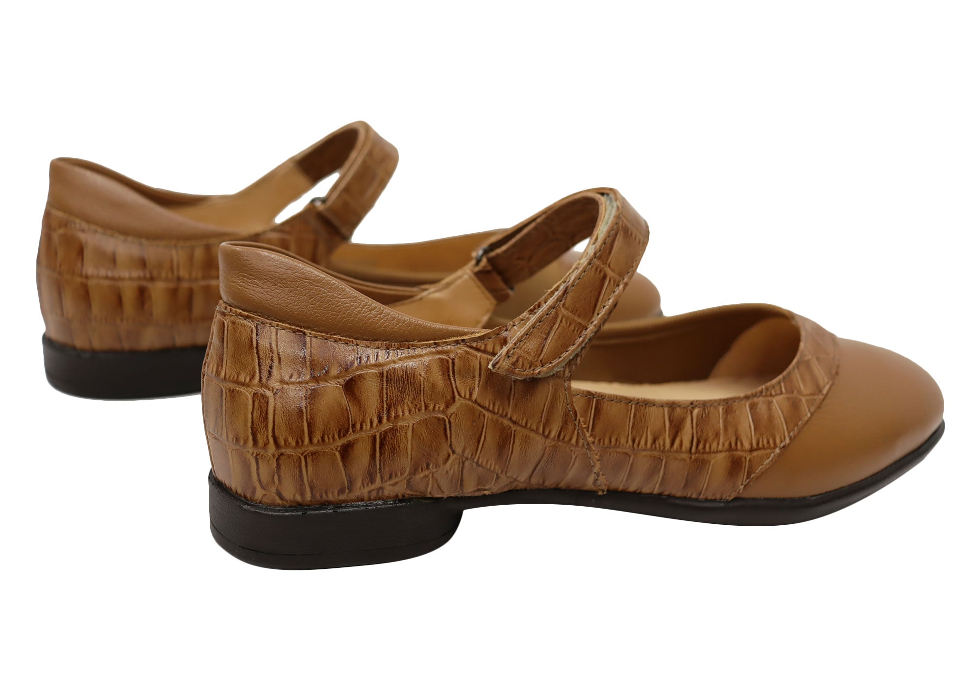 Opananken Mindy Women's Comfortable Brazilian Leather Mary Jane Shoes - Stylish & Supportive for Work, Travel & Everyday Wear