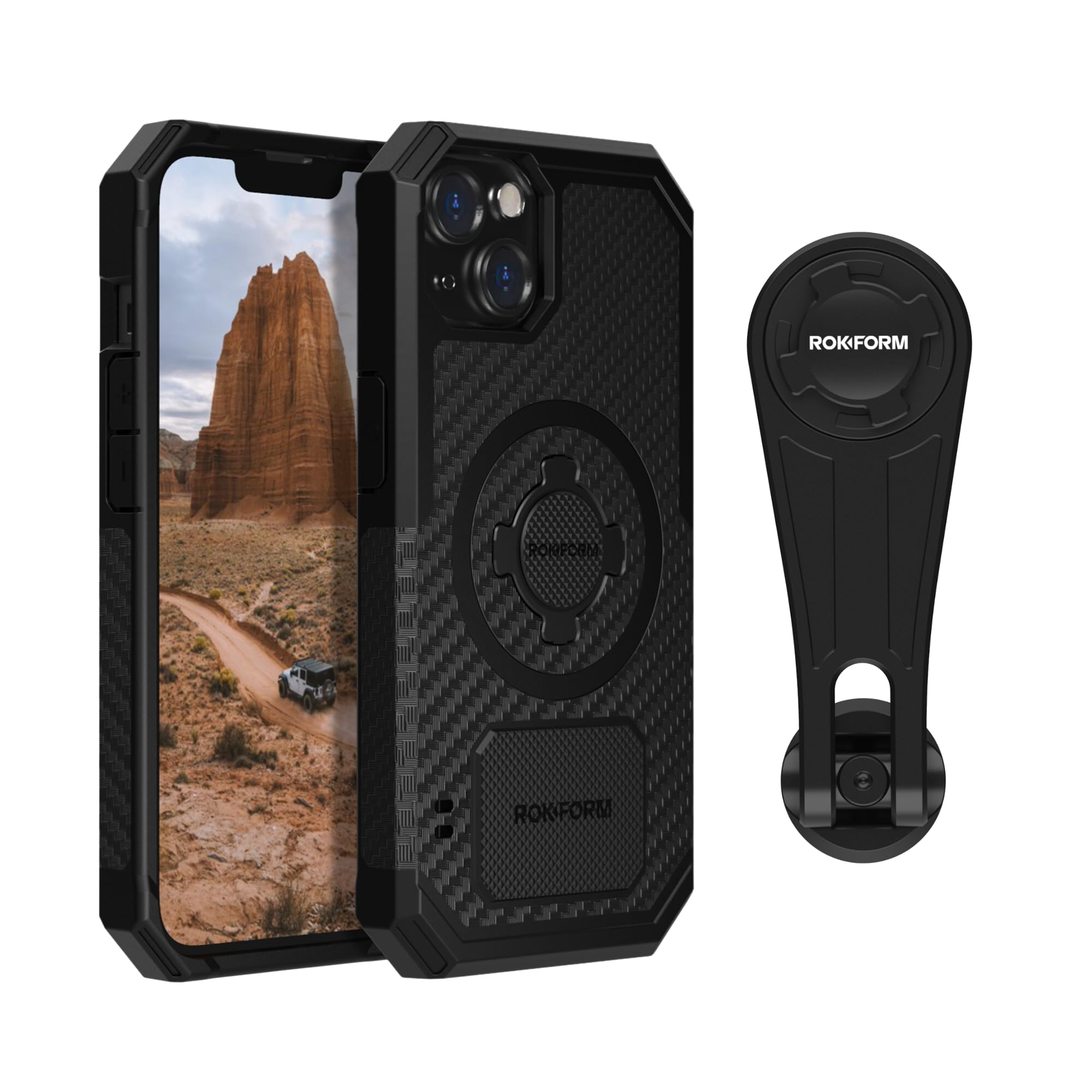 Rokform Rugged Case for iPhone 13 with Pro Series Bike Mount | Shockproof Protective Cover & Secure Cycling Phone Holder | Perfect for Mountain Biking, Commuting & Outdoor Adventures