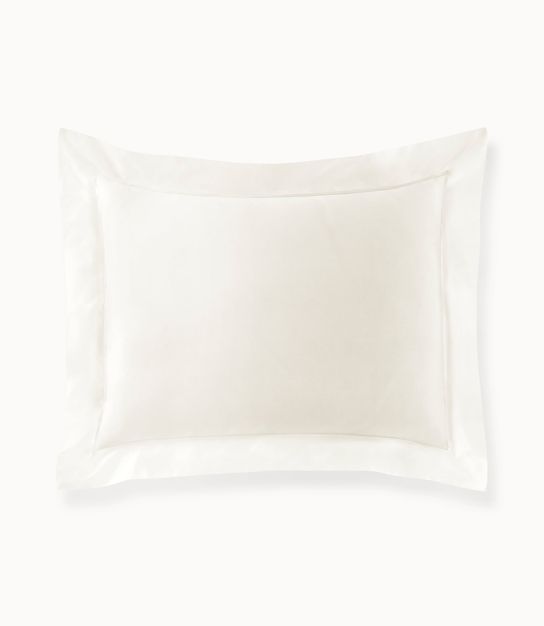 Luxury Ivory Percale Sham - Premium 100% Cotton Pillowcase for Bedroom Decor | Elegant & Soft for Hotels, Guest Rooms & Home Staging