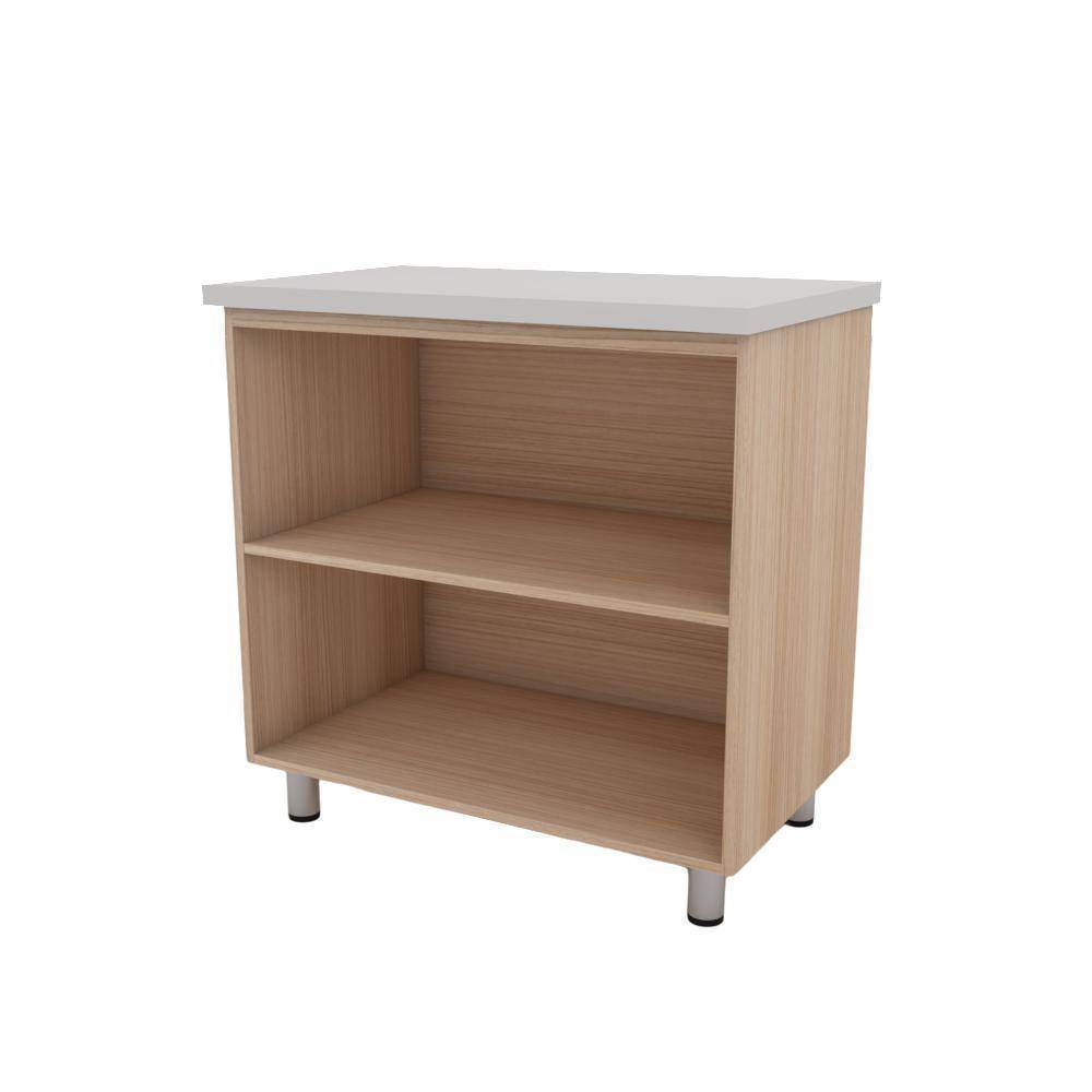 Lorena 2 Door Kitchen Cabinet - White Shaker Style Storage with Adjustable Shelves for Pantry, Bathroom, or Garage Organization