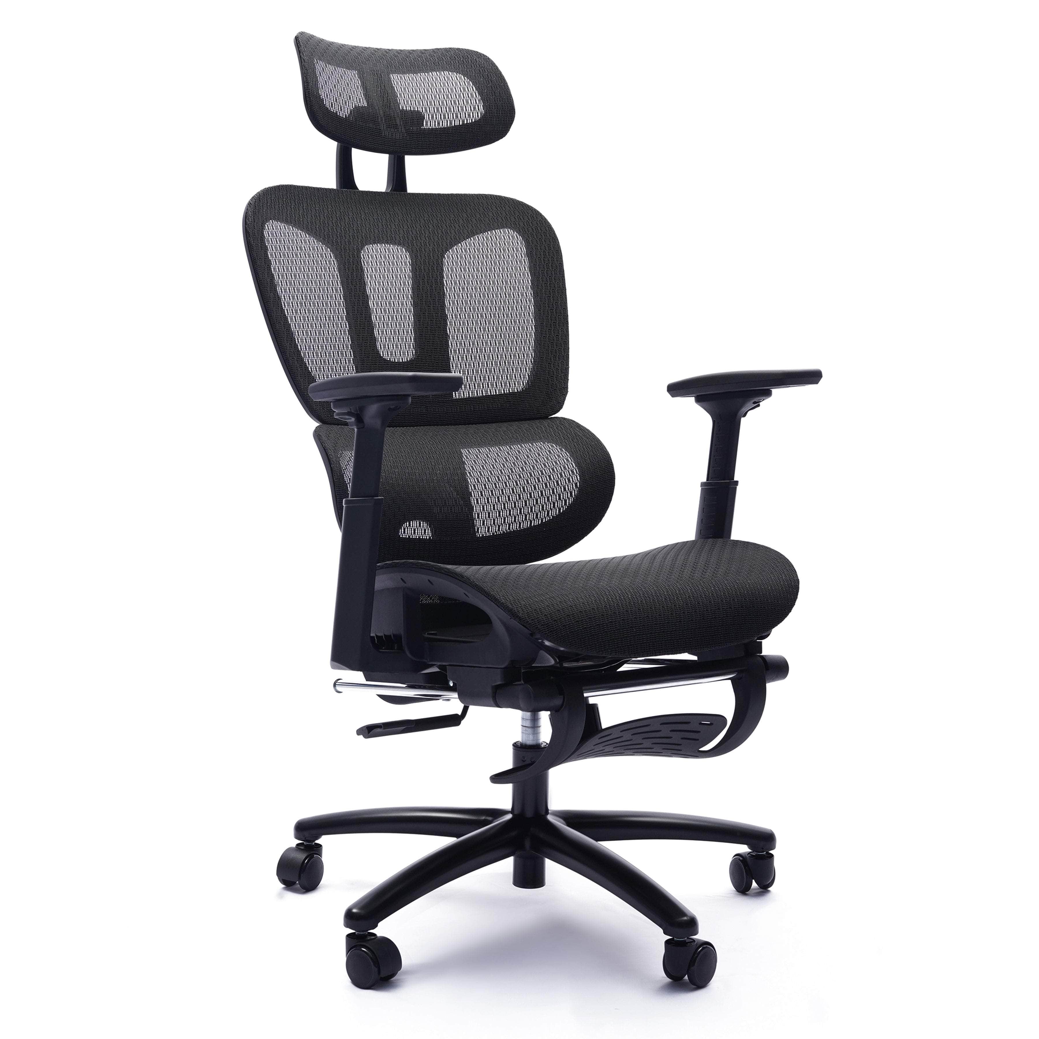 Sealy Huxley Adjustable Ergonomic Mesh Office Chair with Lumbar Support - Black for Home & Office Workspace Comfort