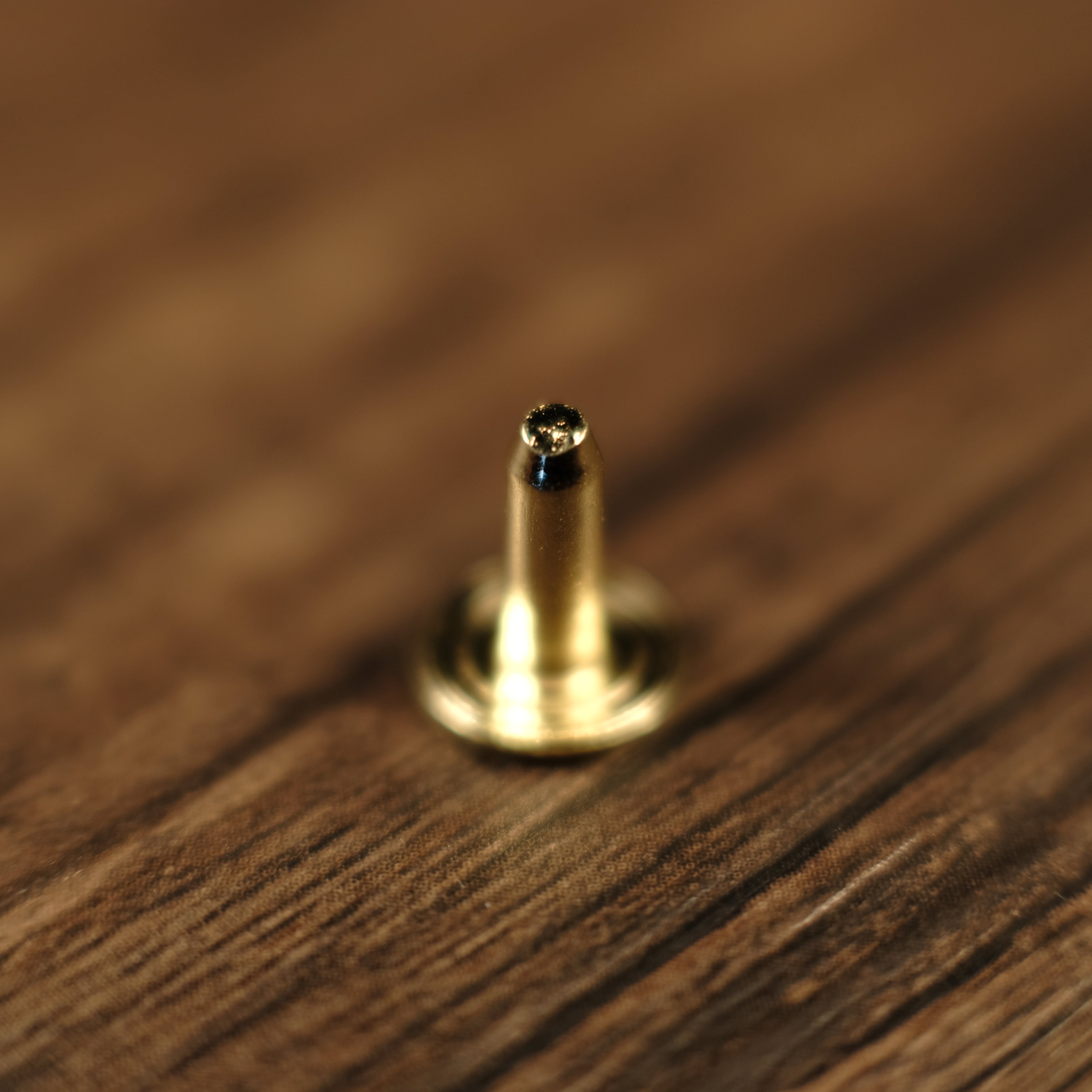 Vintage Brass Back Post Collar Button Stud for Men's Dress Shirts - Perfect for Formal Attire & Classic Style