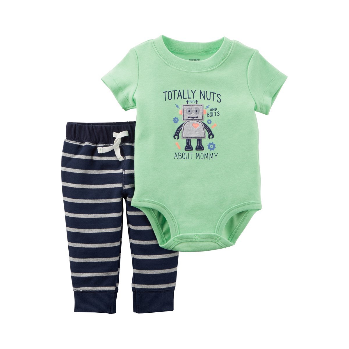 Carters Baby Boy 2-Piece Neon Bodysuit & Pants Set - Soft Cotton Outfit for Newborns & Infants - Perfect for Playdates, Photo Shoots & Everyday Wear
