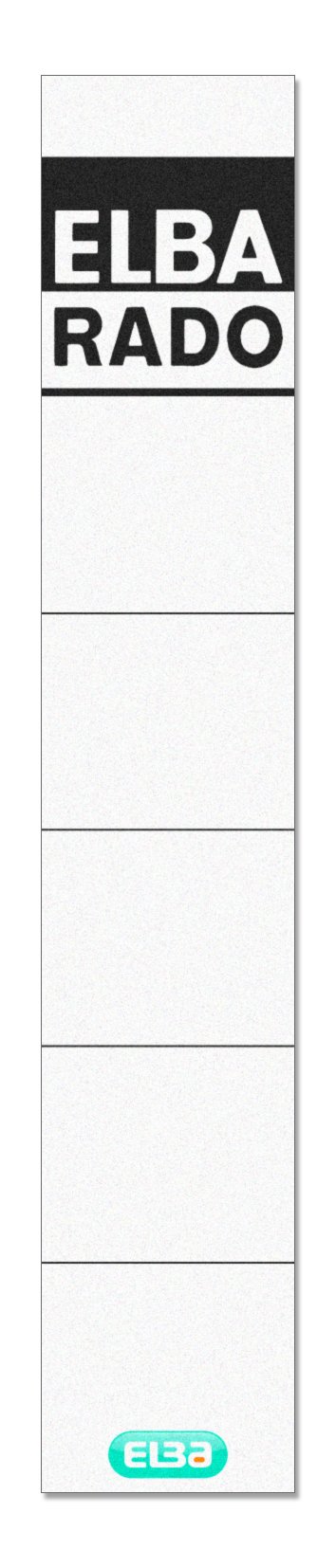 Rado Spine Labels - 10pk White Self-Adhesive for Books & Files