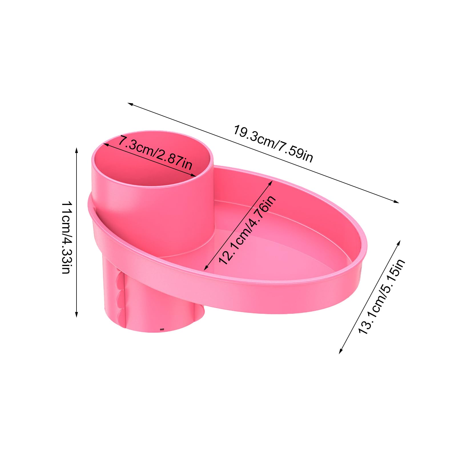 Best Car Seat Snack Tray & Cup Holder for Kids - Portable Travel Food Tray with Storage for Strollers & Most Car Seats - Perfect for Road Trips, Snacking & Keeping Kids Entertained