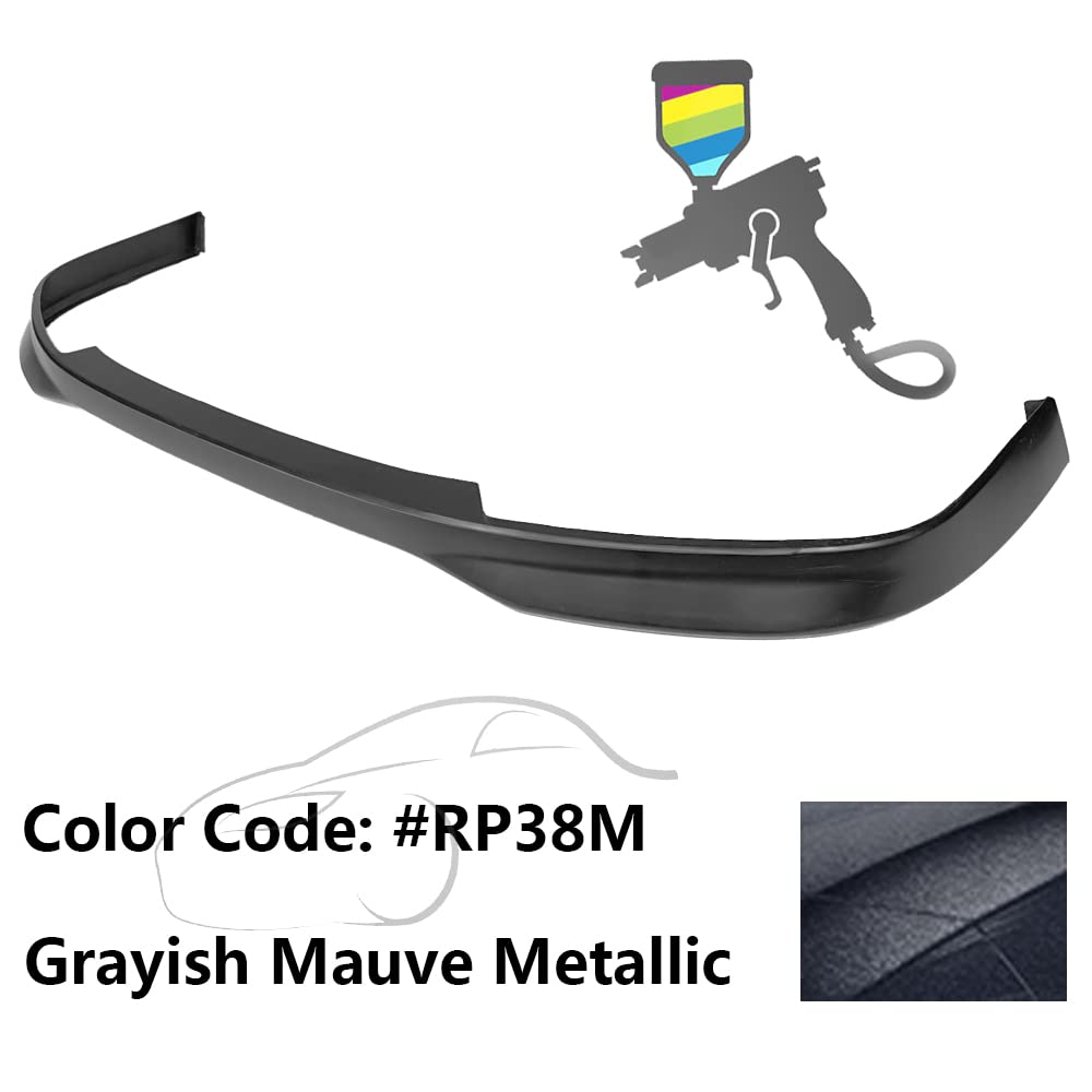 IKON MOTORSPORTS Front Bumper Lip Spoiler for 2003-2005 Honda Accord Sedan 4-Door | Painted RP38M Grayish Mauve Metallic | PP Material Air Chin Diffuser | Enhances Aerodynamics & Street Style