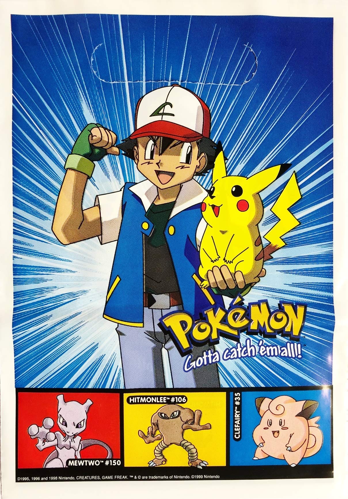 Pokemon Pikachu & Ash Themed Party Favor Treat Bags - 8 Pack for Birthday Parties, Baby Showers & Kids Events - Perfect for Goodie Bags & Candy Treats