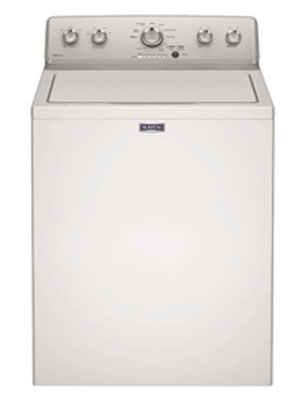 Maytag by Whirlpool 3LMVWC415FW 240V 50Hz Electric Washing Machine - Heavy Duty Laundry Washer for Home & Commercial Use