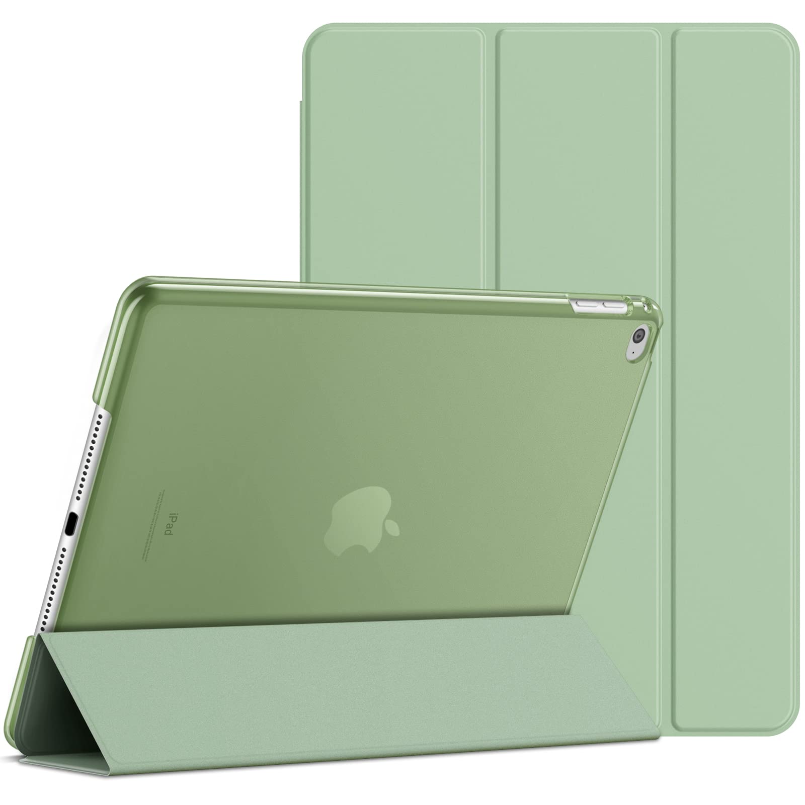 JETech iPad Air 2 Case with Auto Wake/Sleep Smart Cover - Premium Protective Case for iPad Air 2 (Not Compatible with 1st Gen iPad Air) in Matcha Green - Perfect for Work, Travel & Home Use