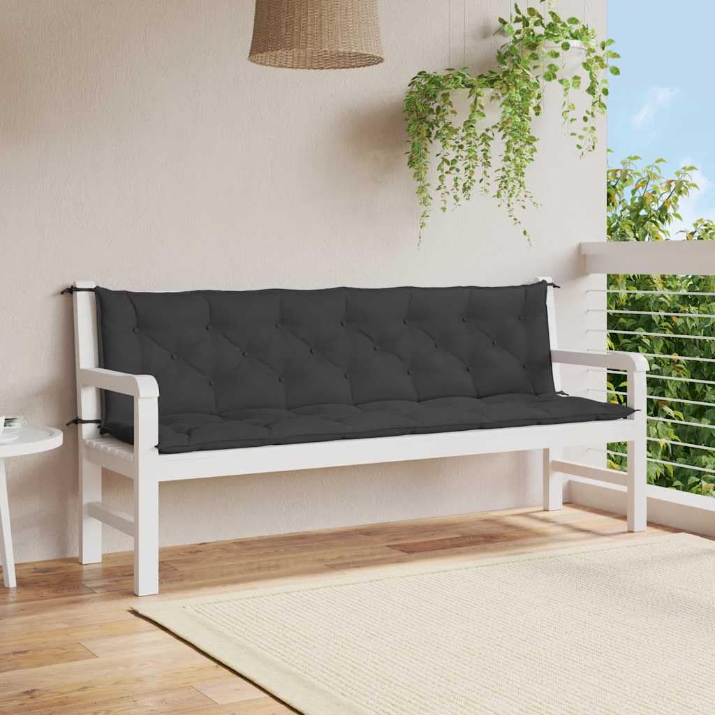 vidaXL 2-Piece Indoor/Outdoor Bench Cushions - Non-Slip Water-Resistant Oxford Fabric (78.7