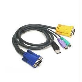 IOGEAR G2L5303UP 10ft PS/2 to USB KVM Switch Cable for Computer & Server Connectivity - Perfect for Data Centers, Office Workstations & Multi-PC Setups