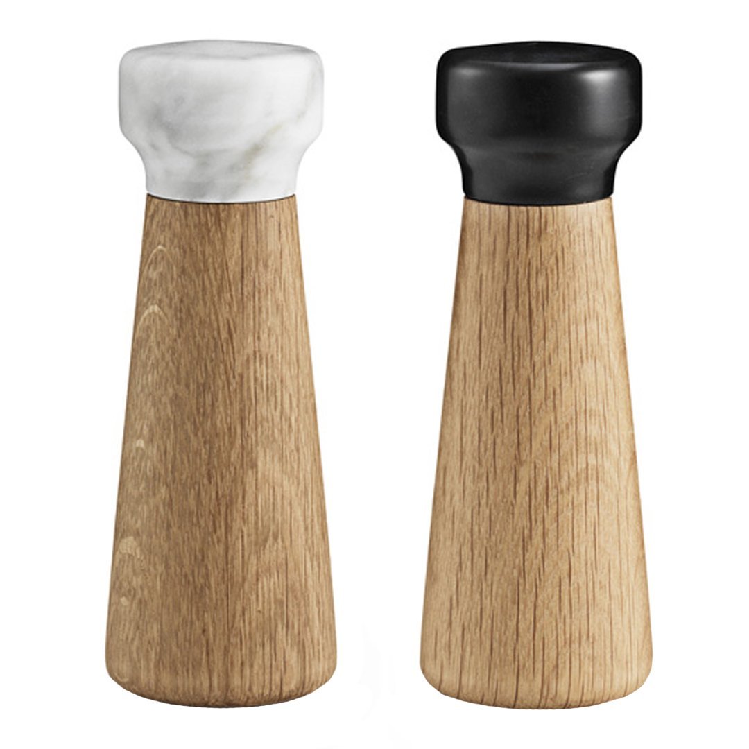 Premium Handcrafted Salt Mill Set of 4 - Adjustable Ceramic Grinder for Gourmet Cooking, Baking & Tabletop Seasoning - Perfect for Kitchen, Dining & Gift Giving