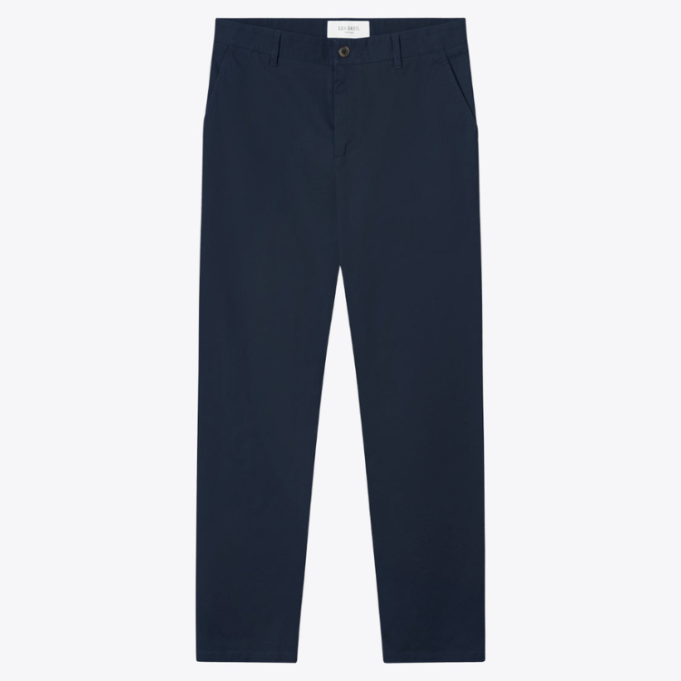 Dark Navy Jared Twill Chino Pants for Men - Comfortable Slim Fit Casual Dress Pants for Office, Business & Everyday Wear