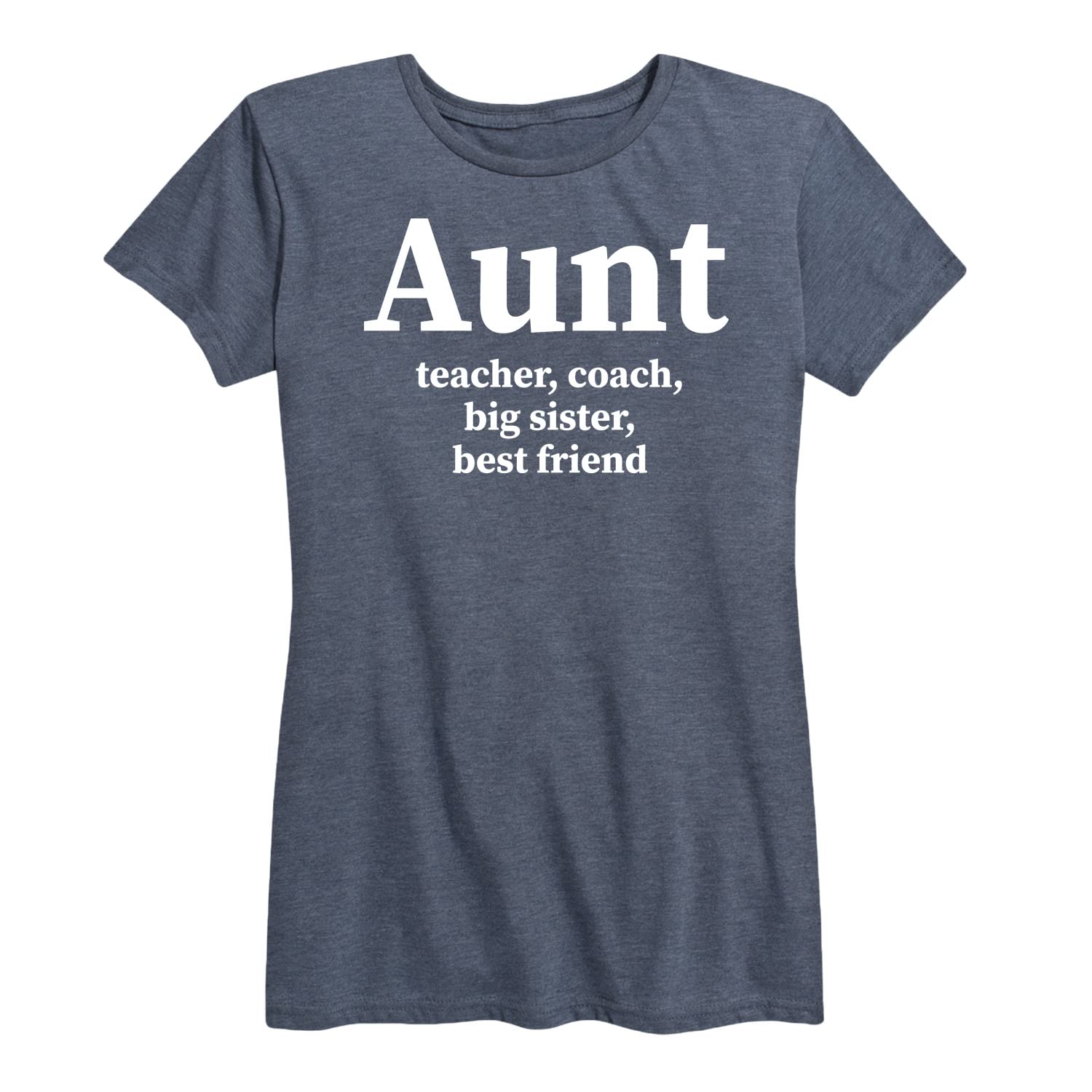 Women's Short Sleeve Graphic T-Shirt - Funny Aunt Teacher Coach Apparel - Casual Wear for Women - Perfect for Family Gatherings, Classroom & Team Events