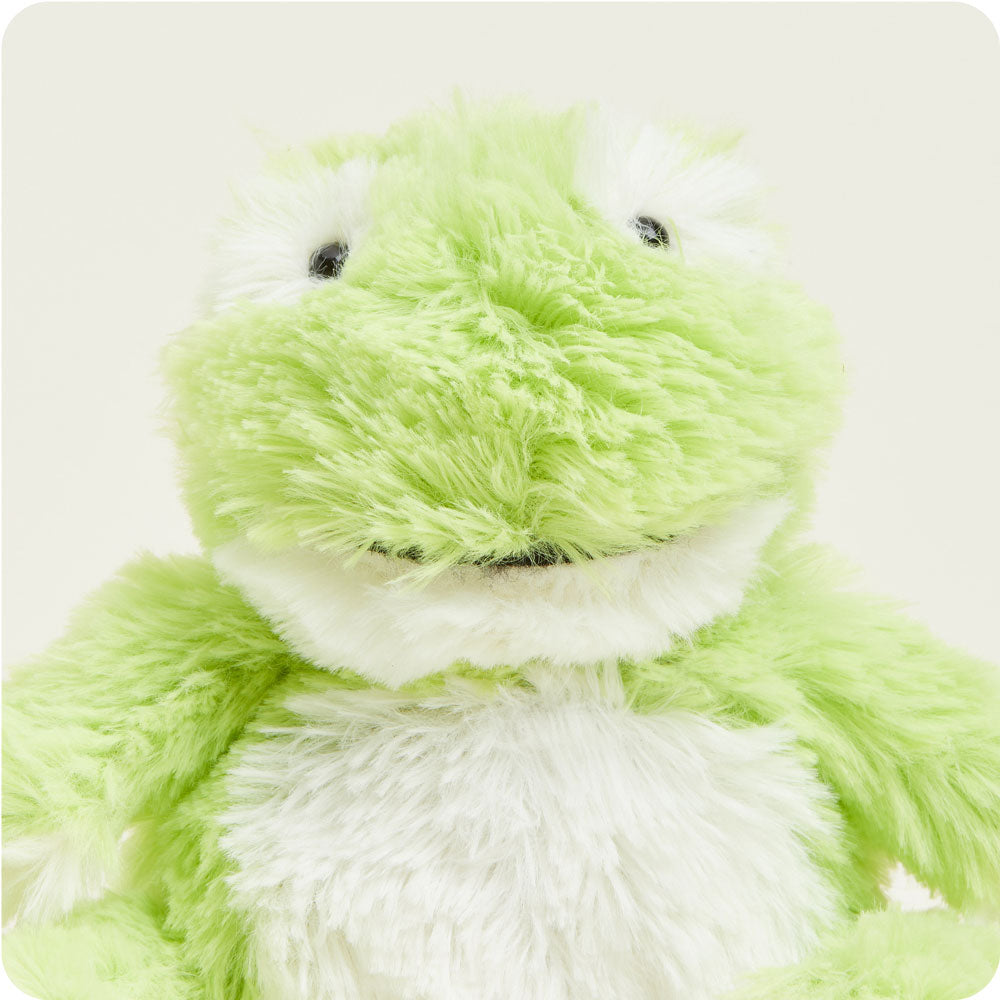 Cozy Frog Warmies Junior Plush Toy - Microwaveable Heating Pad for Kids, Perfect for Bedtime, Relaxation & Comfort