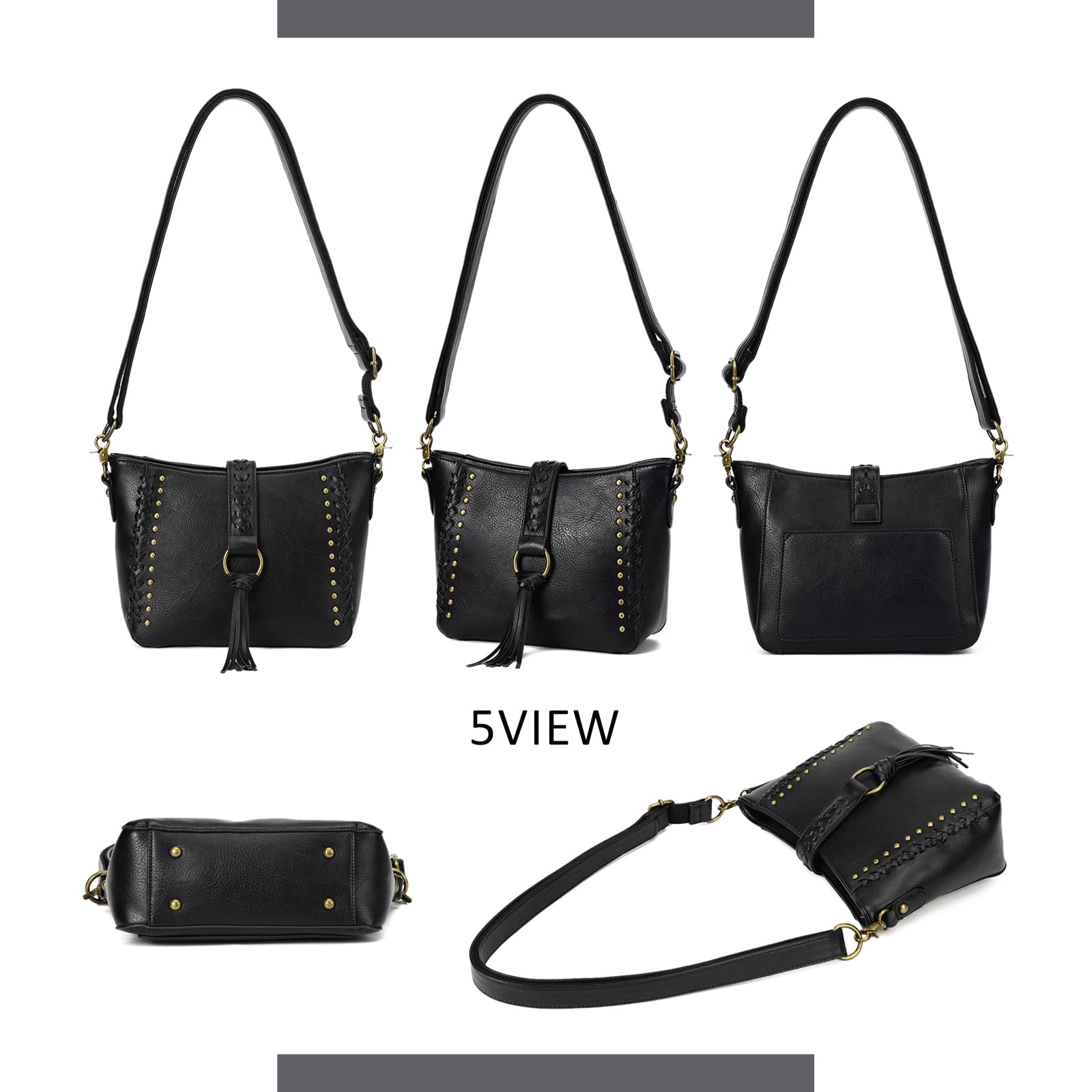 Stylish Vegan Leather Tote Bag for Women - Large Shoulder Purse Hobo Handbag, Perfect for Work, Travel & Everyday Use