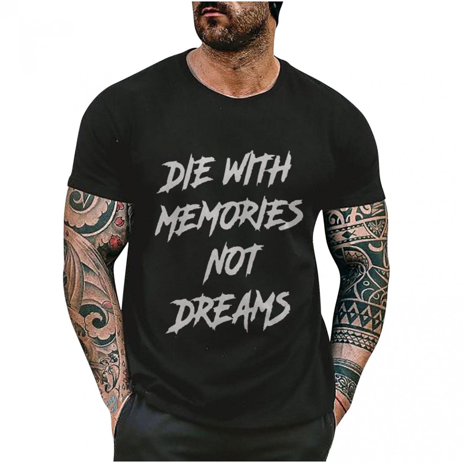 Cool Graphic T-Shirts for Men - Trendy Streetwear Crew Neck Short Sleeve Tees with Unique Art Designs | Perfect for Casual Wear, Parties & Everyday Fashion