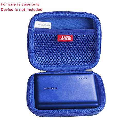 Anker PowerCore 13000 Portable Charger Case - Hard EVA Travel Protection for 13000mAh Power Bank | Compact 2-Port Fast Charging for iPhone, Samsung & Android | Perfect for Travel, Camping & Emergency Backup (Blue)