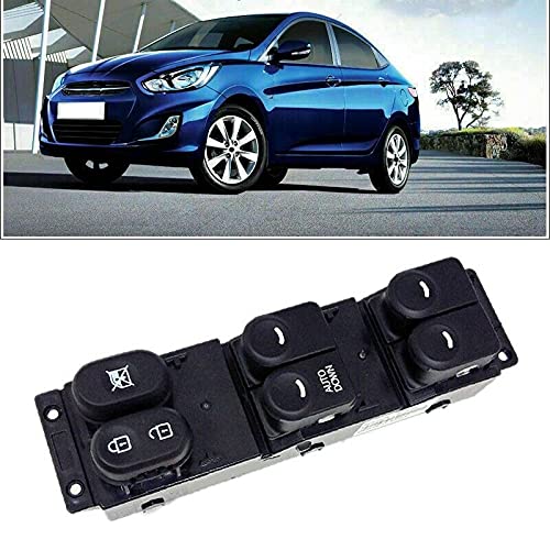 Hyundai Accent Solaris 2011-2017 Car Power Window Master Switch Button - Replacement Driver Side Window Control Panel for Smooth Operation (Perfect for Daily Commuting & Road Trips)