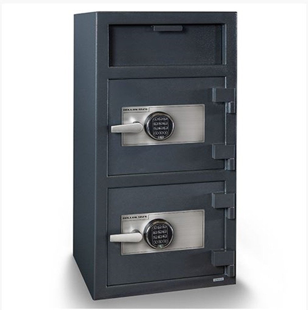 Hollon FDD 4020EE Double Door Commercial Depository Safe - Heavy Duty Cash Drop Box for Retail Stores, Banks & Offices