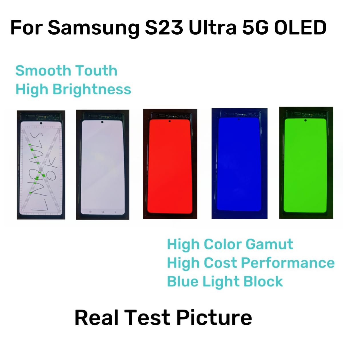 OLED Screen Replacement for Samsung Galaxy S23 Ultra 5G (S918U/S918A) - Full LCD Display Assembly with Touch Digitizer, Frame & Repair Tools - US Version (Black) - Perfect for DIY Phone Screen Repair & Replacement