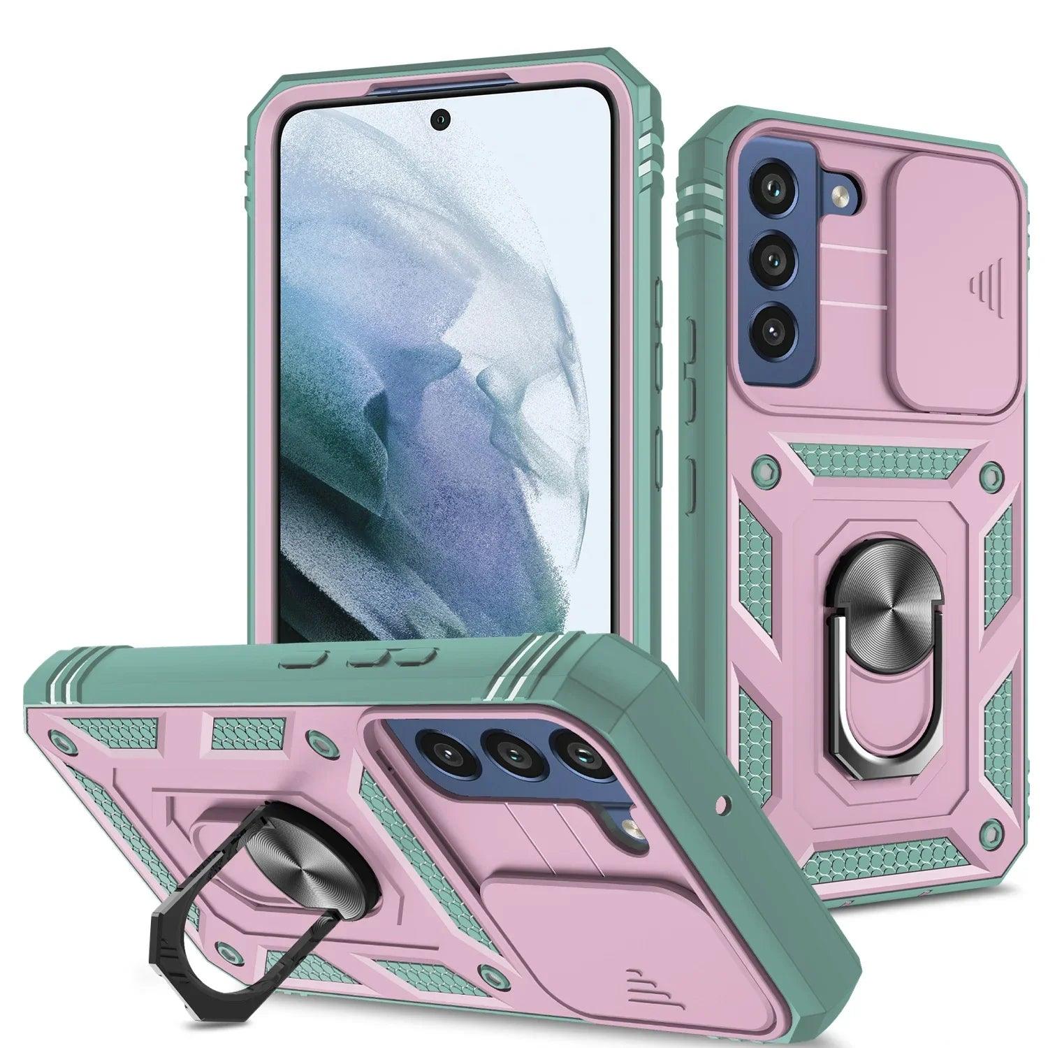 Samsung Galaxy S24 Ring Holder Protective Case - Slim Grip & Anti-Slip Design for Secure Phone Handling - Perfect for Workouts, Commuting, and Everyday Use