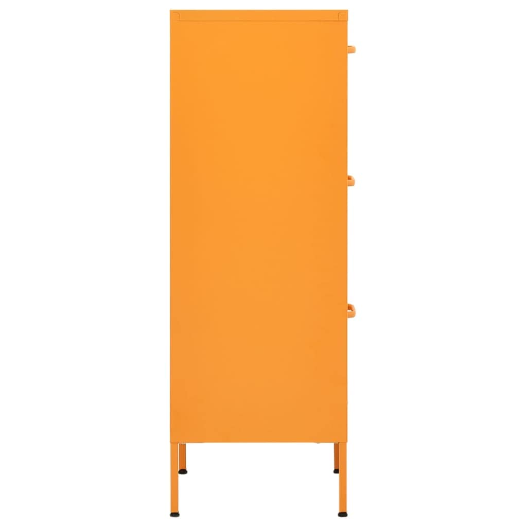 Mustard Yellow Steel Storage Cabinet 16.7