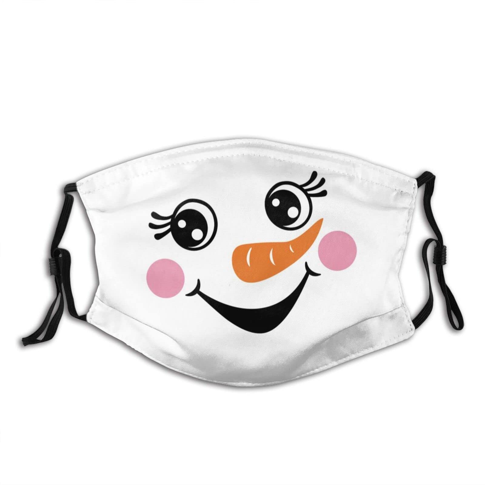 Christmas Face Mask with 2 Filters - Washable Reusable Bandanas & Balaclava Fabric Masks for Adults, Women & Men - Perfect for Holiday Gatherings, Winter Sports & Outdoor Activities