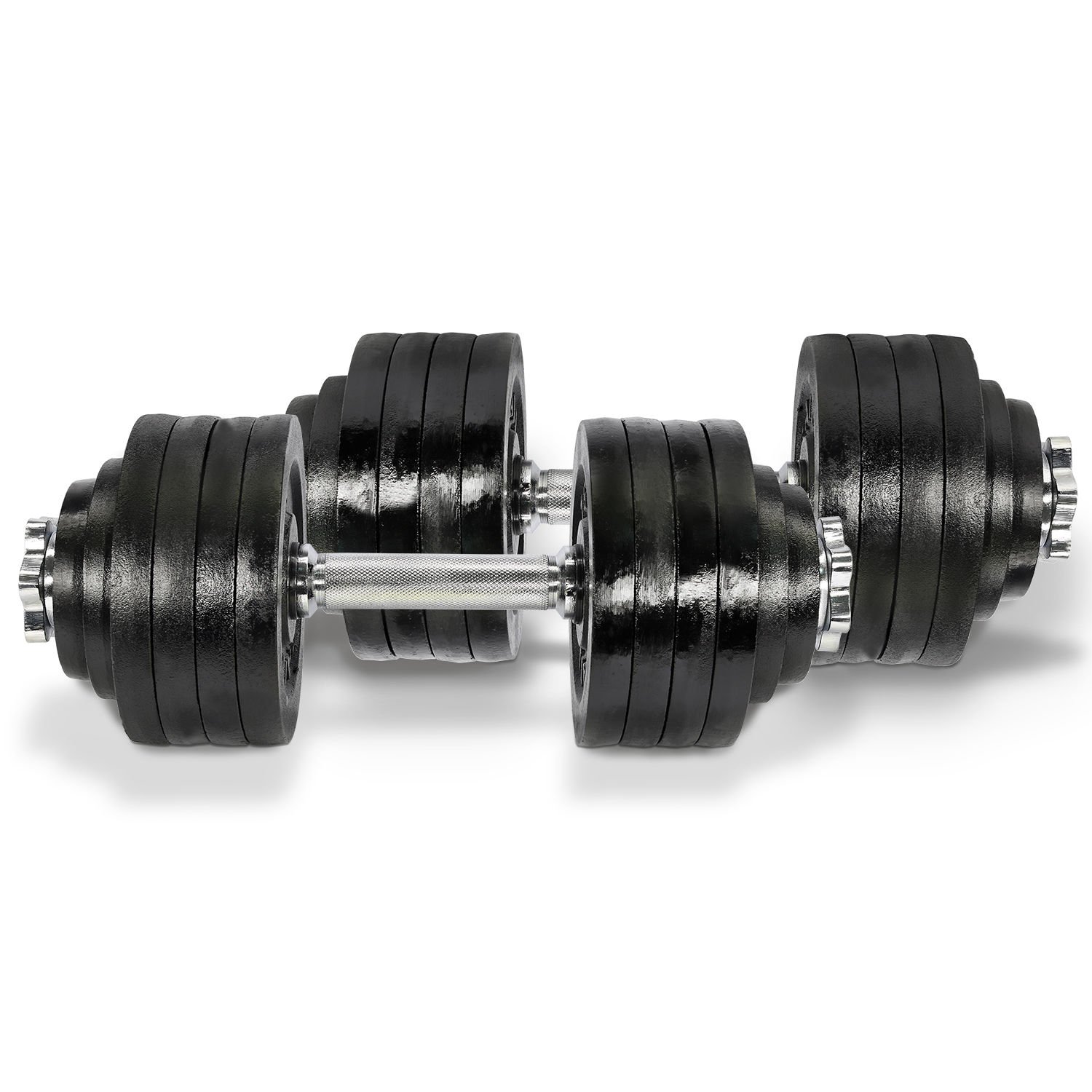 Adjustable Dumbbells Set 105 lbs with Gym Cap Plates - Home Workout Equipment for Strength Training & Fitness | Perfect for Small Spaces, Weightlifting, and Full-Body Exercises