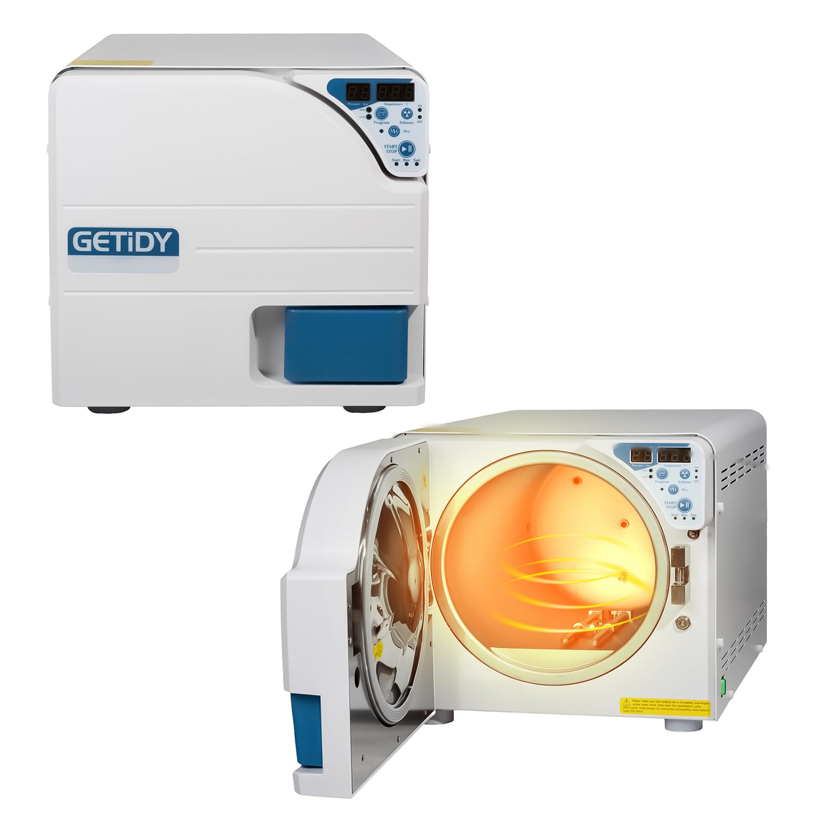 BONEW 23L Dental Autoclave Sterilizer - High Pressure Steam Sterilization with Digital Display, Dry Function & Overheat Protection - Stainless Steel Medical Equipment for Dental Clinics, Hospitals & Laboratories
