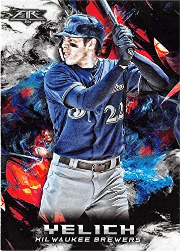 2018 Topps Fire #104 Christian Yelich Baseball Card - Milwaukee Brewers MVP - Perfect for Sports Collectors & Baseball Memorabilia Fans