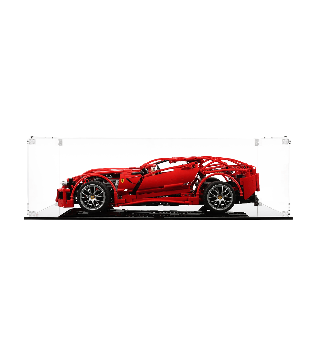 LEGO Ferrari 599 GTB Fiorano 8145 Display Case - Premium Acrylic Showcase for Car Model Collection - Perfect for Home Office Decor & Gift for LEGO Enthusiasts