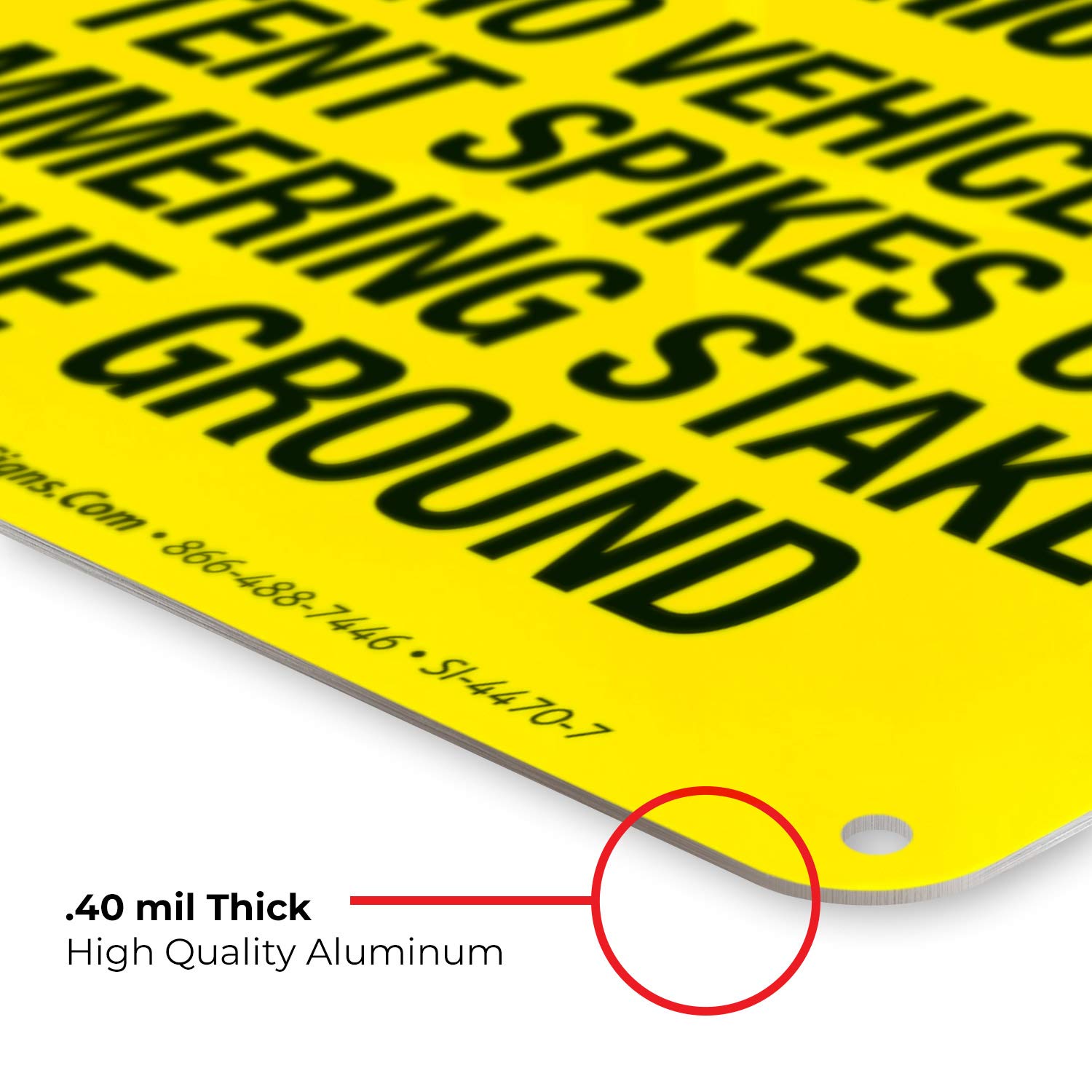 OSHA Approved 10x7 Inch Buried Utility Warning Sign - Rust-Free .040 Aluminum for Water Lines, Sewer Laterals & Electric Cables - Fade Resistant Indoor/Outdoor Caution Sign (Made in USA) - Perfect for Construction Sites, Utility Work Zones & Public Safety Areas